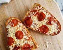 pizza de pan francés