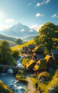 ファンタジーの町の名前